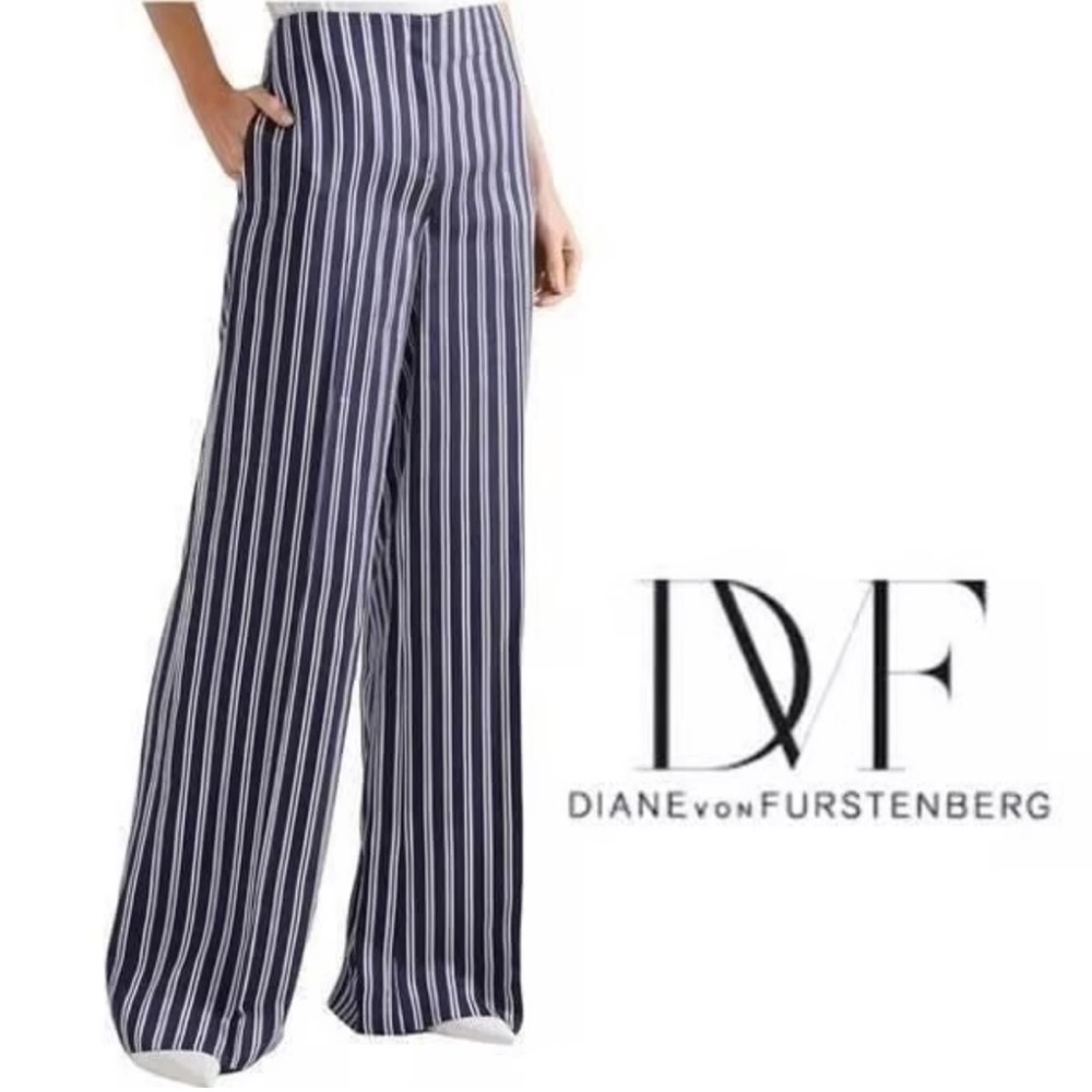 DIANE VON FURSTENBERG Wide Leg Trousers - Picture 4 of 16